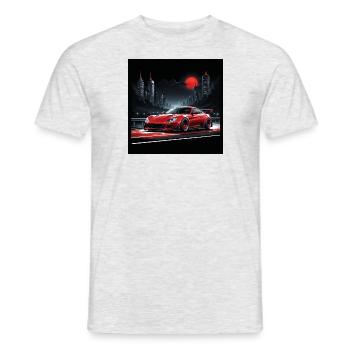 JDM Sportcar tuning Driftcar Voiture Cadeau PS - T-shirt homme - gris chiné - Devant - AI Model Male 178 dark (178cm)