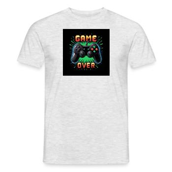 Manette Gaming Gaming Play Gift Gamer - T-shirt homme - gris chiné - Devant - AI Model Male 178 dark (178cm)