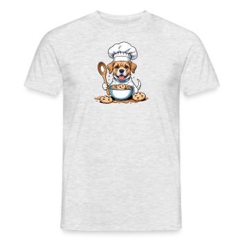 Dog Chef Dog Friends Gift Cookie Cookies - Men's T-Shirt - heather grey - Front - AI Model Male 178 dark (178cm)
