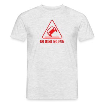 Pas de risque pas de plaisir drôle cadeau tuning voiture - T-shirt homme - gris chiné - Devant - AI Model Male 178 dark (178cm)