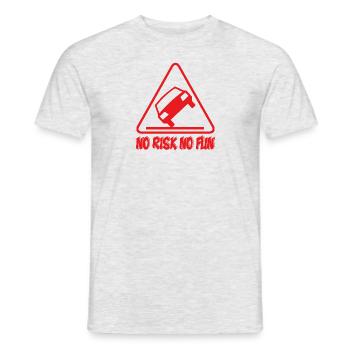 Pas de risque pas de plaisir drôle cadeau tuning voiture - T-shirt homme - gris chiné - Devant - AI Model Male 178 dark (178cm)