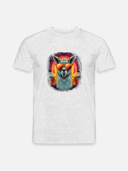 animal love cool beach happy birthday present idea - Männer T-Shirt - Grau meliert