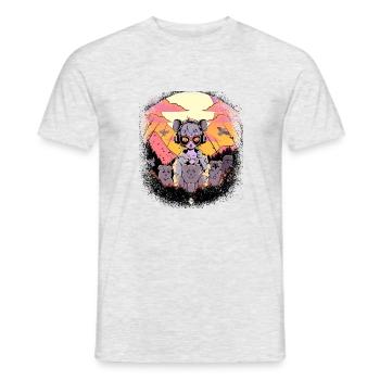 Fashion Nature Conservation Statement Down Under - Men's T-Shirt - heather grey - Front - AI Model Male 178 dark (178cm)