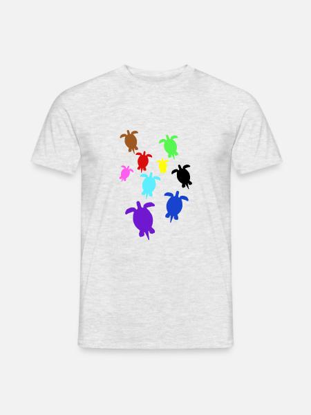 Tortoise Turtles - Men's T-Shirt - heather grey