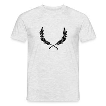 Wreaths · Shapes · Symbols - Men's T-Shirt - heather grey - Front - AI Model Male 178 dark (178cm)