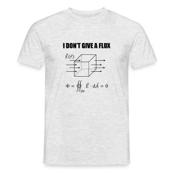 I dont give a flux - Männer T-Shirt - Grau meliert - Vorne - AI Model Male 178 dark (178cm)