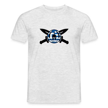 Spartans - Männer T-Shirt - Grau meliert - Vorne - AI Model Male 178 dark (178cm)