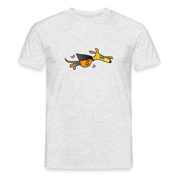 Supergalgo - Männer T-Shirt - Grau meliert - Vorne - AI Model Male 178 dark (178cm)