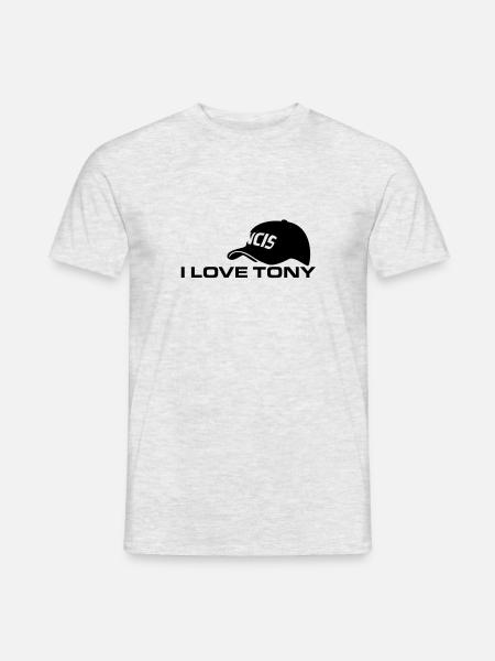 J'AIME TONY - T-shirt homme - gris chiné