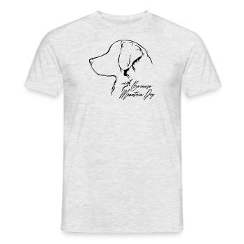 BERNESE MOUNTAIN DOG Profil Chiens Wilsigns - T-shirt homme - gris chiné - Devant - AI Model Male 178 dark (178cm)