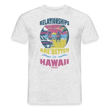 Hawaï - T-shirt homme - gris chiné - Devant - AI Model Male 178 dark (178cm)