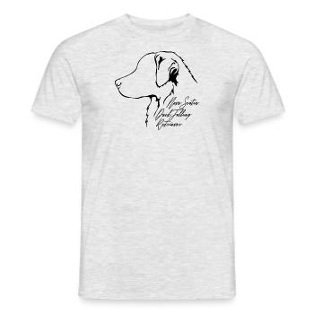 NOVA SCOTIA DUCK TOLLING RETRIEVER Profil Wilsigns - T-shirt homme - gris chiné - Devant - AI Model Male 178 dark (178cm)