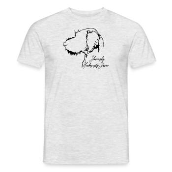 SLOVENSKÝ HRUBOSRSTÝ STAVAČ Profil Chiens Wilsigns - T-shirt homme - gris chiné - Devant - AI Model Male 178 dark (178cm)