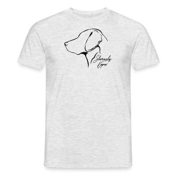 SLOVENSKY KOPOV Profile Dogs Hunting Dog Wilsigns - Men's T-Shirt - heather grey - Front - AI Model Male 178 dark (178cm)