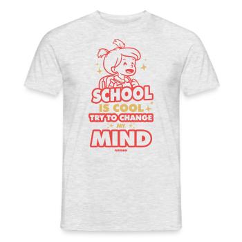 School is cool - Men's T-Shirt - heather grey - Front - AI Model Male 178 dark (178cm)