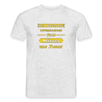 Beerpong Dicton - T-shirt homme - gris chiné - Devant - AI Model Male 178 dark (178cm)