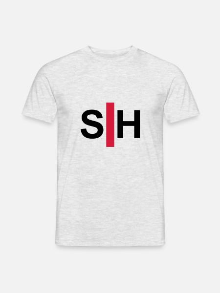 Taub, schwerhörig, Taubheit, Hörverlustzeichen - Männer T-Shirt - Grau meliert