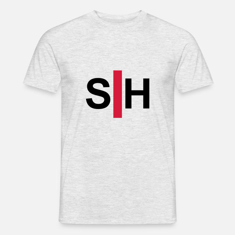 Taub, schwerhörig, Taubheit, Hörverlustzeichen - Männer T-Shirt - Grau meliert