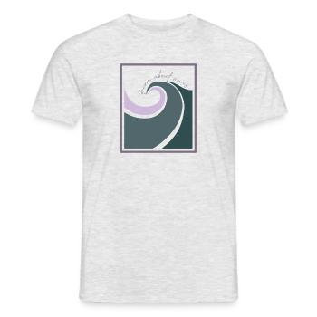 Dream about Waves - Männer T-Shirt - Grau meliert - Vorne - AI Model Male 178 dark (178cm)