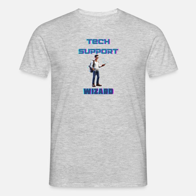 Technischer Support-Assistent - Männer T-Shirt - Grau meliert