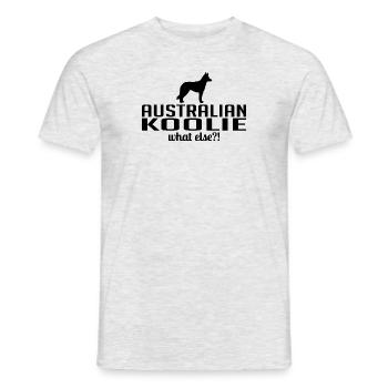 Koolie australien Quoi d’autre Chiens Dire Wilsigns - T-shirt homme - gris chiné - Devant - AI Model Male 178 dark (178cm)