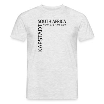 Cap Afrique du Sud Afrique du Sud - T-shirt homme - gris chiné - Devant - AI Model Male 178 dark (178cm)