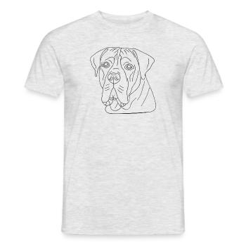 Boerboel - Männer T-Shirt - Grau meliert - Vorne - AI Model Male 178 dark (178cm)