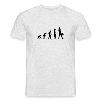 Evolution business - T-shirt homme - gris chiné - Devant - AI Model Male 178 dark (178cm)