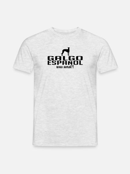 GALGO ESPANOL was sonst Hundespruch Wilsigns - Männer T-Shirt - Grau meliert