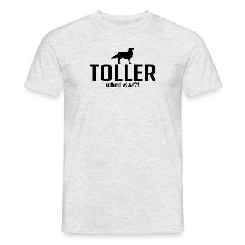 TOLLER quoi d’autre Chiens Chien Dire Wilsigns - T-shirt homme - gris chiné - Devant - AI Model Male 178 dark (178cm)