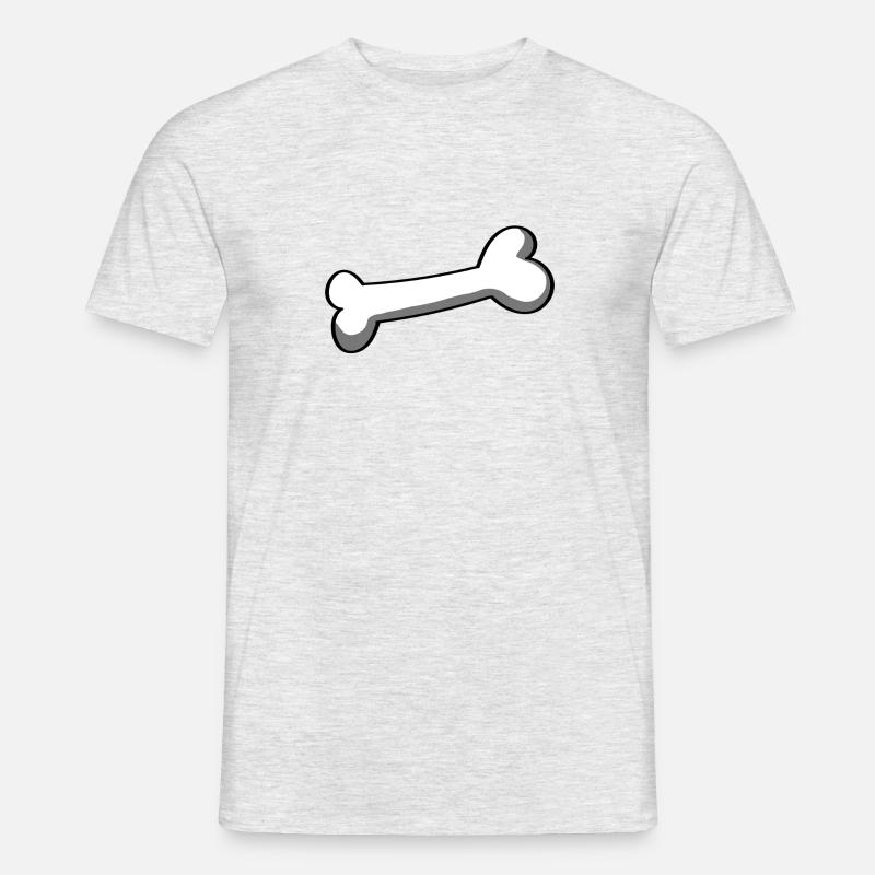 Knochen - Männer T-Shirt - Grau meliert