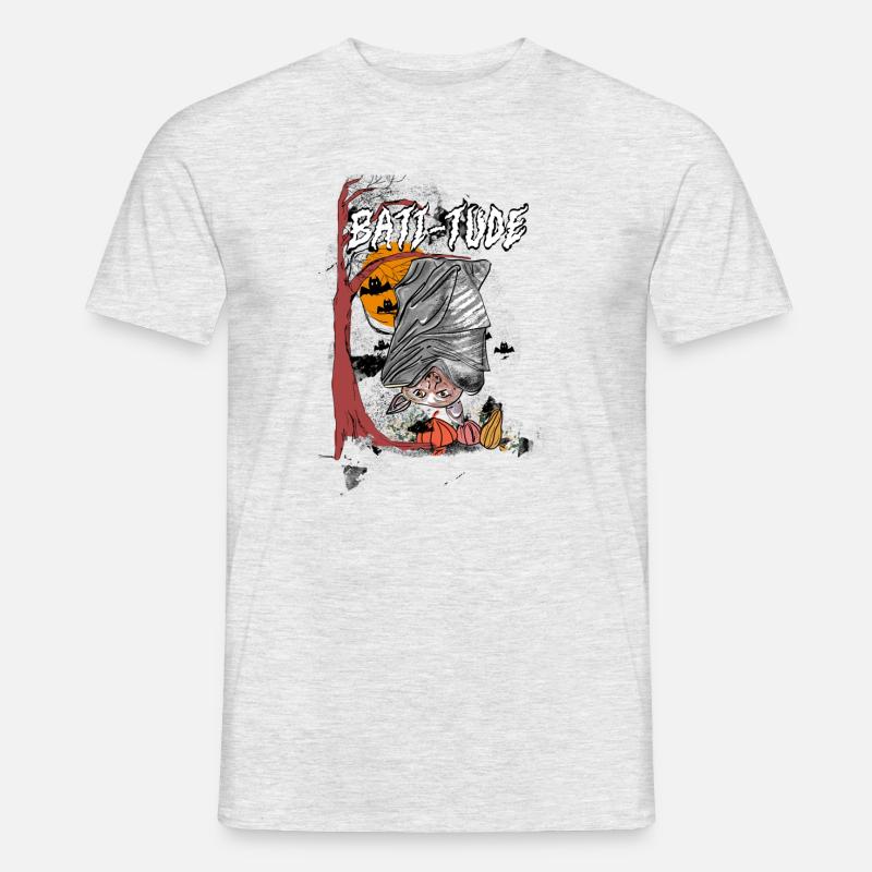 Batt-itude - Männer T-Shirt - Grau meliert