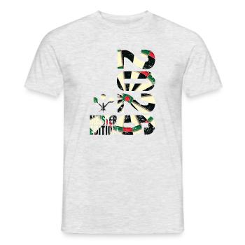 Darts Meister 2026, Kreisliga Shirt Dartboard - Männer T-Shirt - Grau meliert - Vorne - AI Model Male 178 dark (178cm)