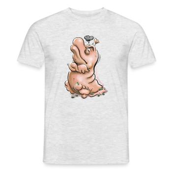 Beleidigte Leberwurst - Männer T-Shirt - Grau meliert - Vorne - AI Model Male 178 dark (178cm)