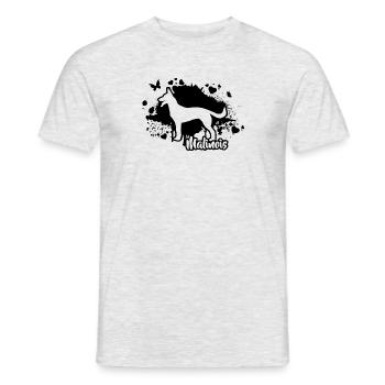 MALINOIS Chiens Maman Chien Wilsigns - T-shirt homme - gris chiné - Devant - AI Model Male 178 dark (178cm)