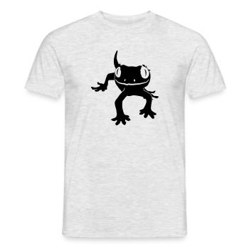 Crested Gecko - Männer T-Shirt - Grau meliert - Vorne - AI Model Male 178 dark (178cm)