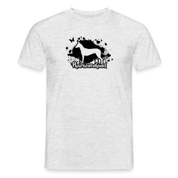 PHARAONENHUND Hund Hunde Wilsigns - Männer T-Shirt - Grau meliert - Vorne - AI Model Male 178 dark (178cm)