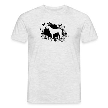 DUNKER Chiens Chien Wilsigns - T-shirt homme - gris chiné - Devant - AI Model Male 178 dark (178cm)