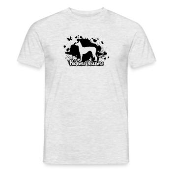 PODENCO IBICENCO Hund Hunde Wilsigns - Männer T-Shirt - Grau meliert - Vorne - AI Model Male 178 dark (178cm)