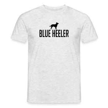 Blue Heeler Dog breed Cattle Dog Dogs Wilsigns - Men's T-Shirt - heather grey - Front - AI Model Male 178 dark (178cm)