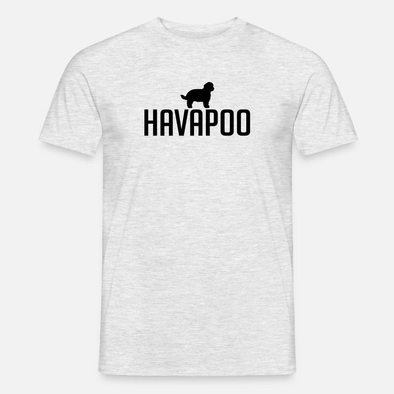 Havapoo Hunderasse Hunde Hund Wilsigns - Männer T-Shirt - Grau meliert