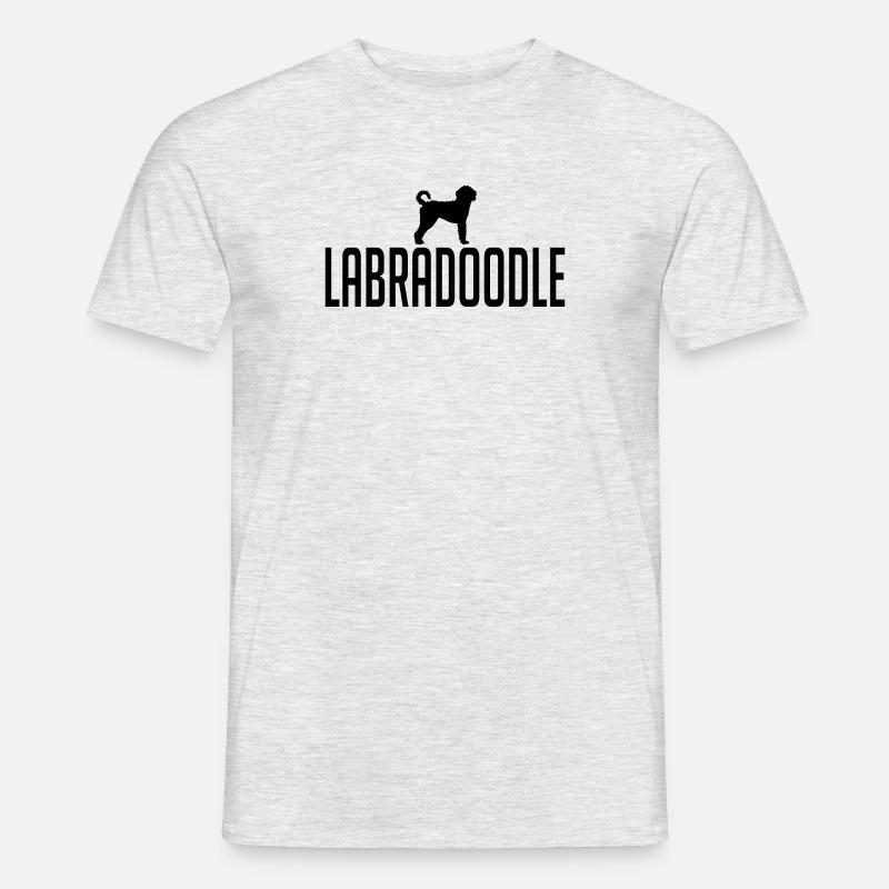 Labradoodle Hunderasse Hunde Wilsigns - Männer T-Shirt - Grau meliert