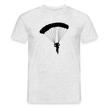 parachutiste - T-shirt homme - gris chiné - Devant - AI Model Male 178 dark (178cm)