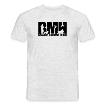 BMH BAVARIAN MOUNTAIN HOUND Hunting Dogs Wilsigns - Men's T-Shirt - heather grey - Front - AI Model Male 178 dark (178cm)