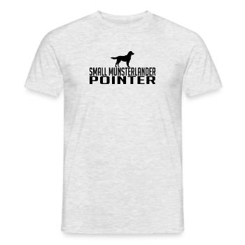 Petit Munsterlander Pointer Chien Race Chien Chiens - T-shirt homme - gris chiné - Devant - AI Model Male 178 dark (178cm)