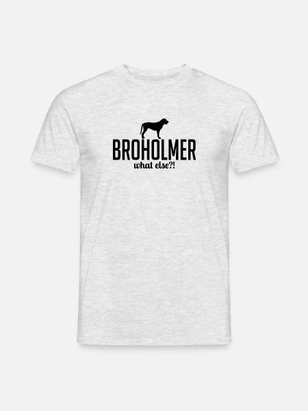 BROHOLMER what else Hundespruch Hunde Wilsigns - Männer T-Shirt - Grau meliert