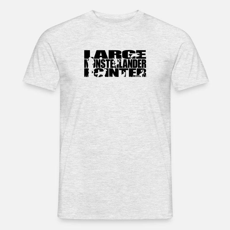 LARGE MUNSTERLANDER POINTER Jagdhunde Wilsigns - Männer T-Shirt - Grau meliert