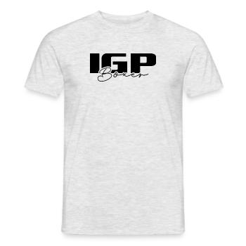 IGP BOXER Wilsigns Hundesport Hunde Hund Geschenke - Männer T-Shirt - Grau meliert - Vorne - AI Model Male 178 dark (178cm)
