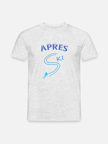 Apres Ski - Männer T-Shirt - Grau meliert
