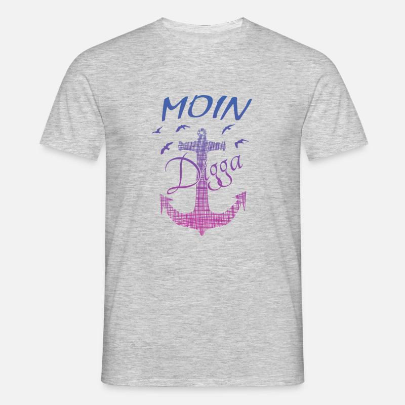 MOIN - Männer T-Shirt - Grau meliert